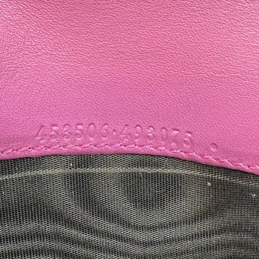 GUCCI GG Supreme Padlock Chain Wallet Red PVC - Picture 11 of 12